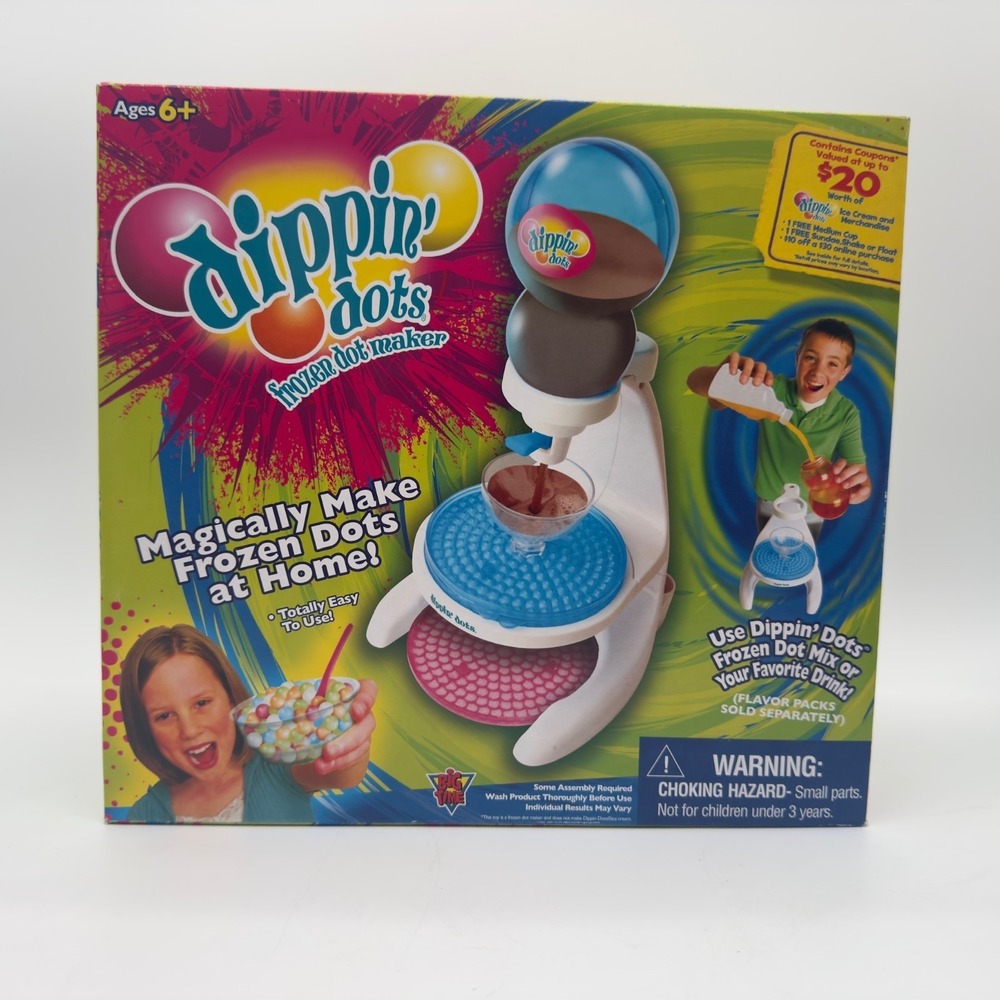 NEW Factory Sealed Dippin Dots Frozen Dot Maker Big Time Toys 2009 Rare NOS